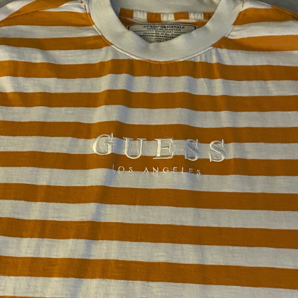guess shirt striped